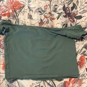 Off the shoulder crop top